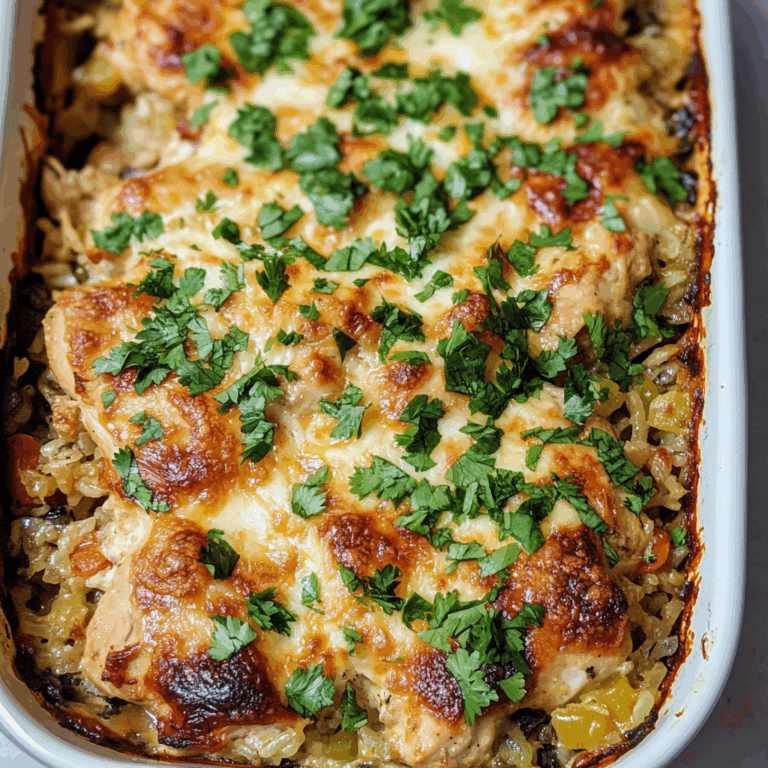 Easy Chicken Burrito Casserole