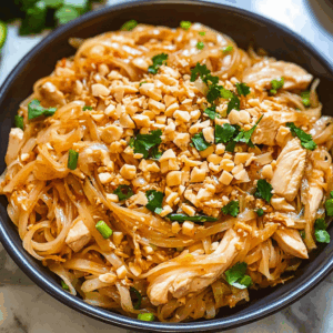 Easy Chicken Pad Thai Noodles