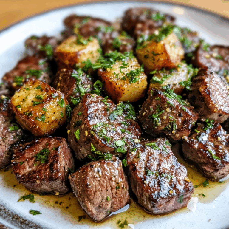 Garlic Butter Herb Steak Bites