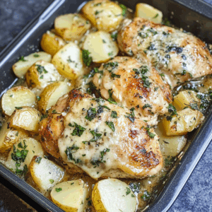 Garlic Parmesan Chicken and Potatoes