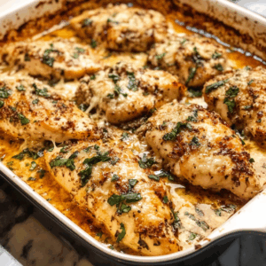 Garlic Parmesan Chicken in Casserole