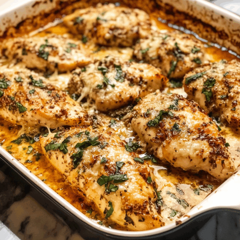 Garlic Parmesan Chicken in Casserole