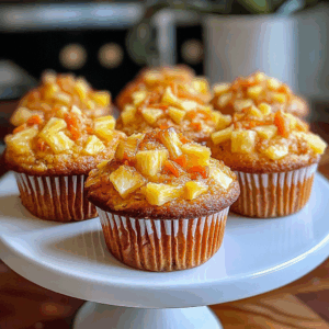 Heavenly Hawaiian Pineapple Carrot Muffins