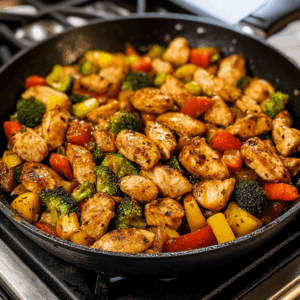 Healthy Chicken and Veggies Skillet
