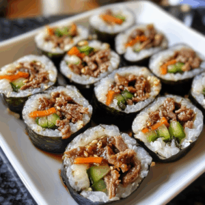 Korean Bulgogi Sushi Rolls