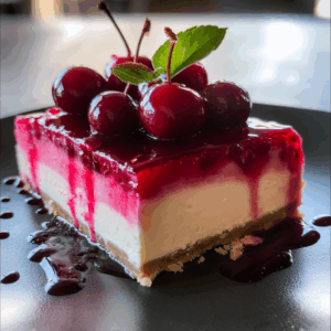 Layered Cherry Cheesecake Dessert