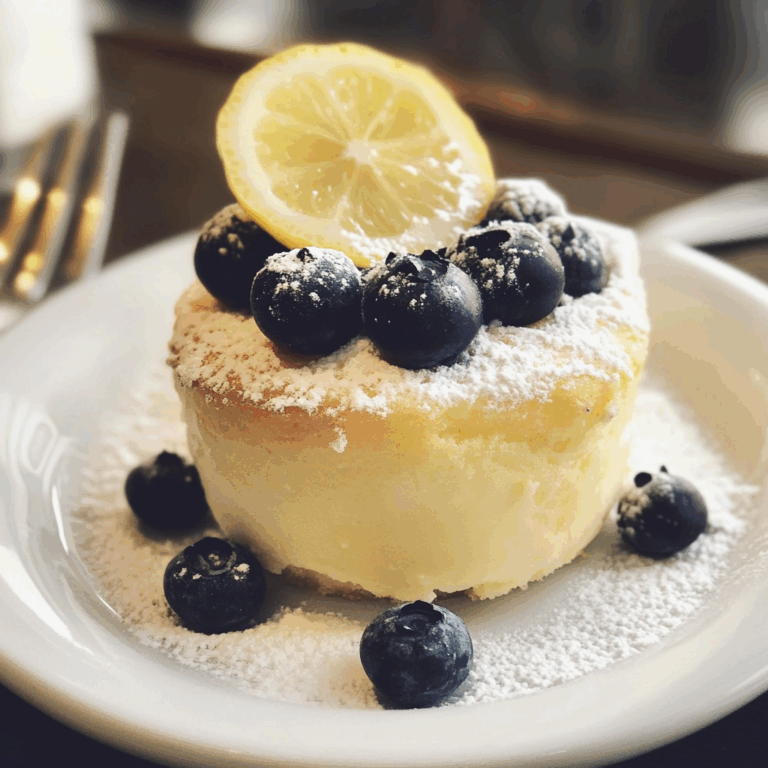 Lemon and Blueberry Souffle: A Decadent Delight