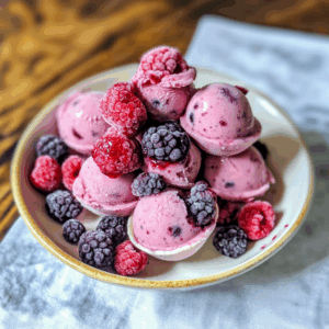 Delightful Mixed Berry Frozen Yogurt Bites