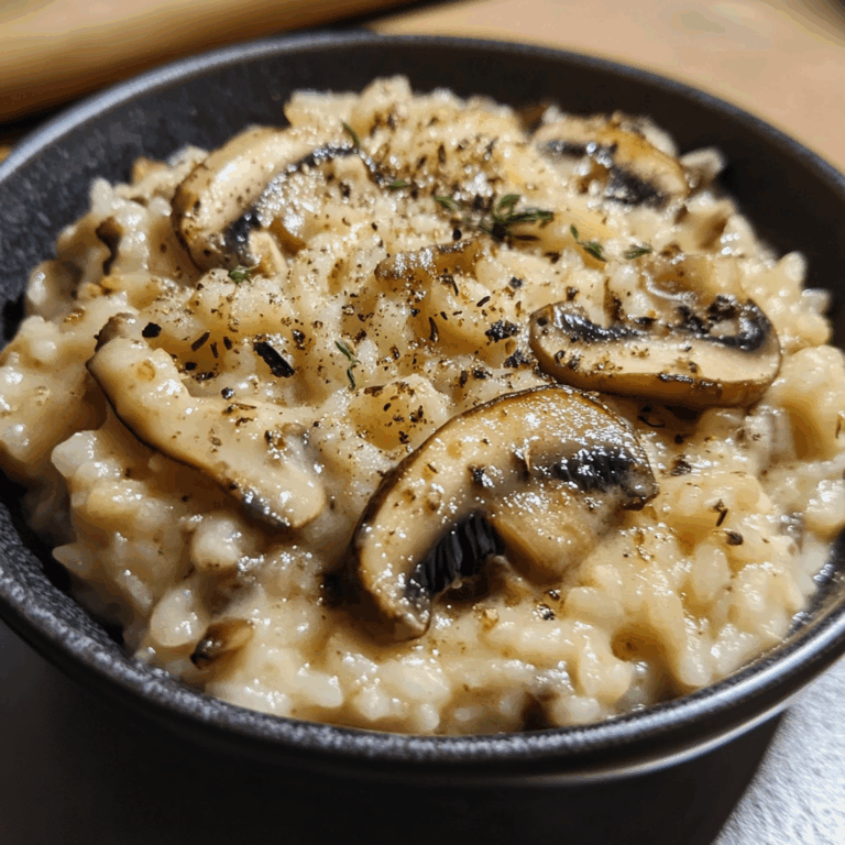 Creamy Mushroom Risotto: A Comforting and Flavorful Masterpiece