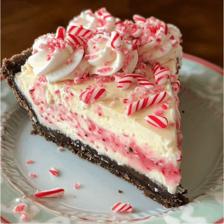 No-Bake Candy Cane Pie: A Festive, Indulgent Treat