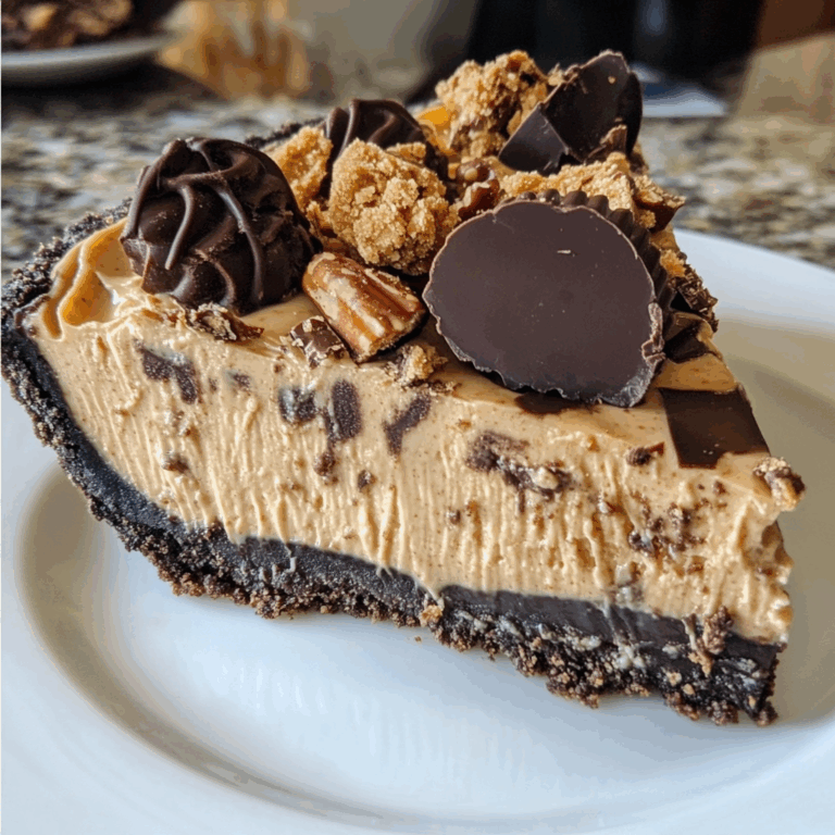 No-Bake Peanut Butter Cup Pie