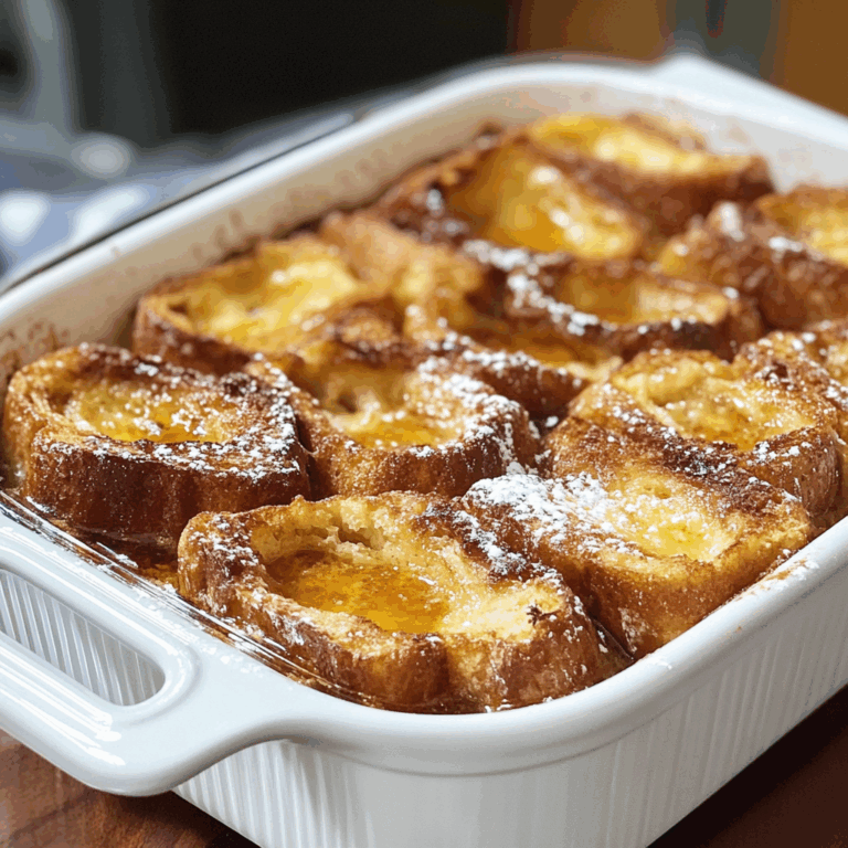Overnight French Toast Casserole: The Easiest, Most Delicious Breakfast