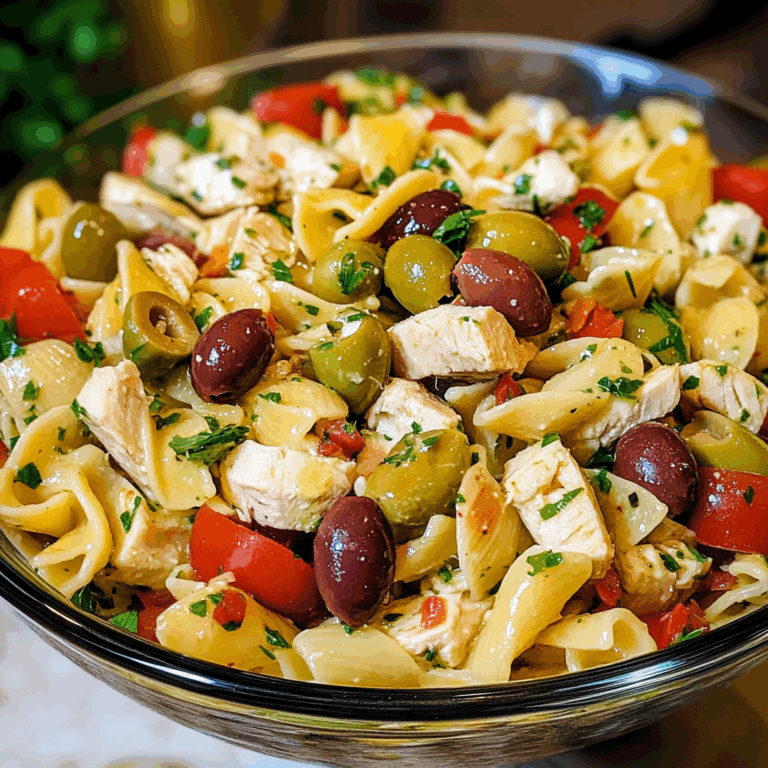 Pasta Salad with Chicken and Olives: A Flavor-Packed, Healthy Delight