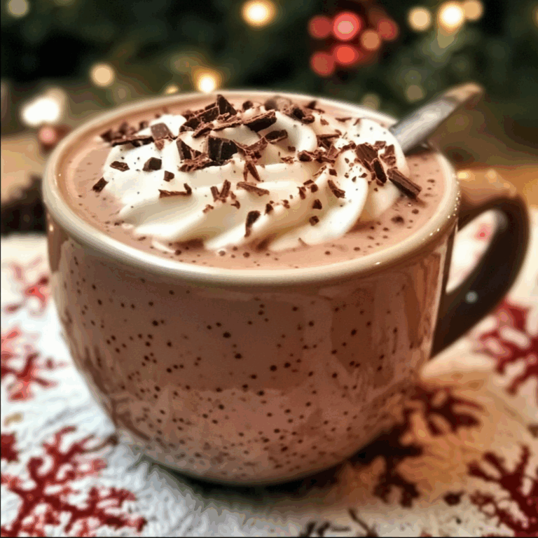 Christmas Eve Creamy Crockpot Hot Chocolate