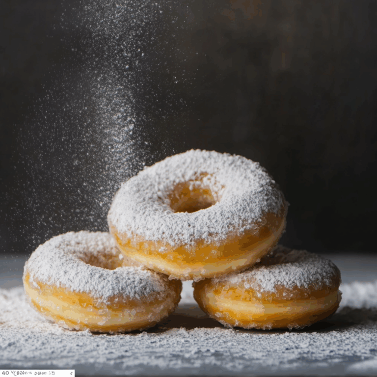 Doughnuts with Powdered Sugar: A Delightful Indulgence