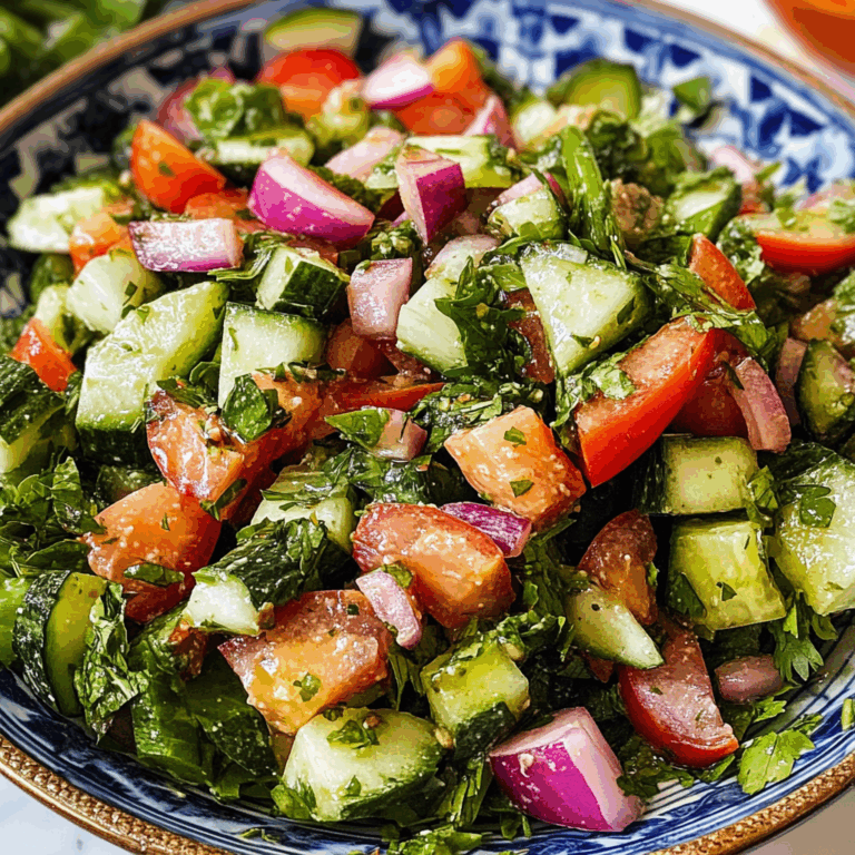 Fatoush Salad: A Vibrant Lebanese Delight