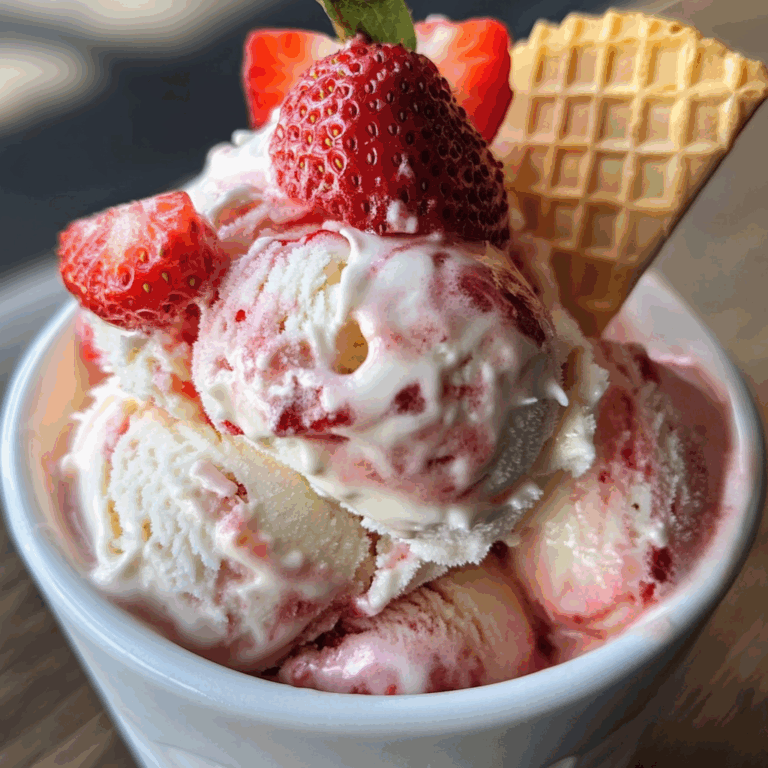 The Ultimate Ice Cream with Strawberries Recipe