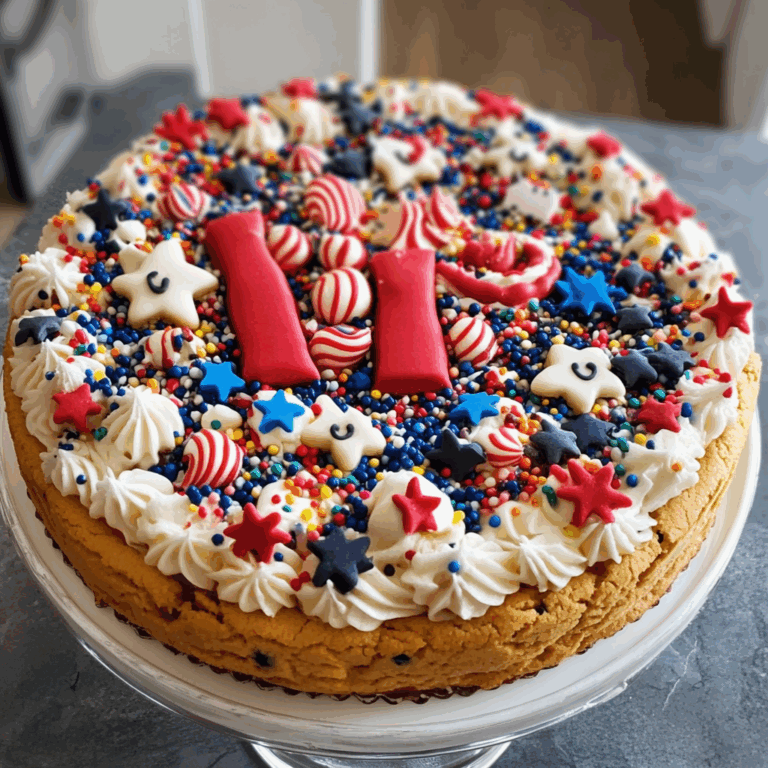 Irresistible July Cookie Cake: A Patriotic Treat