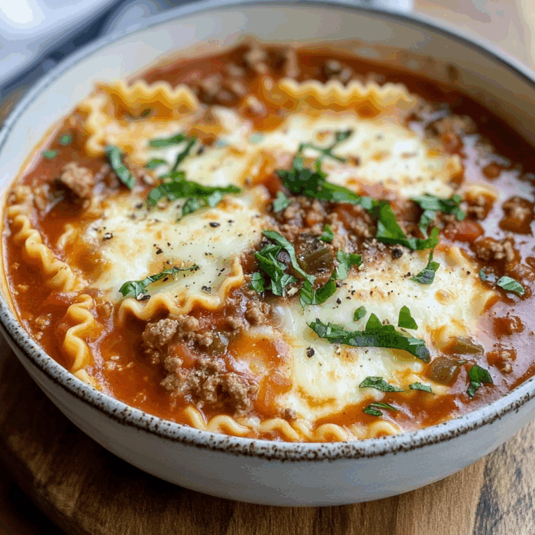 Comforting and Irresistible Lasagna Soup