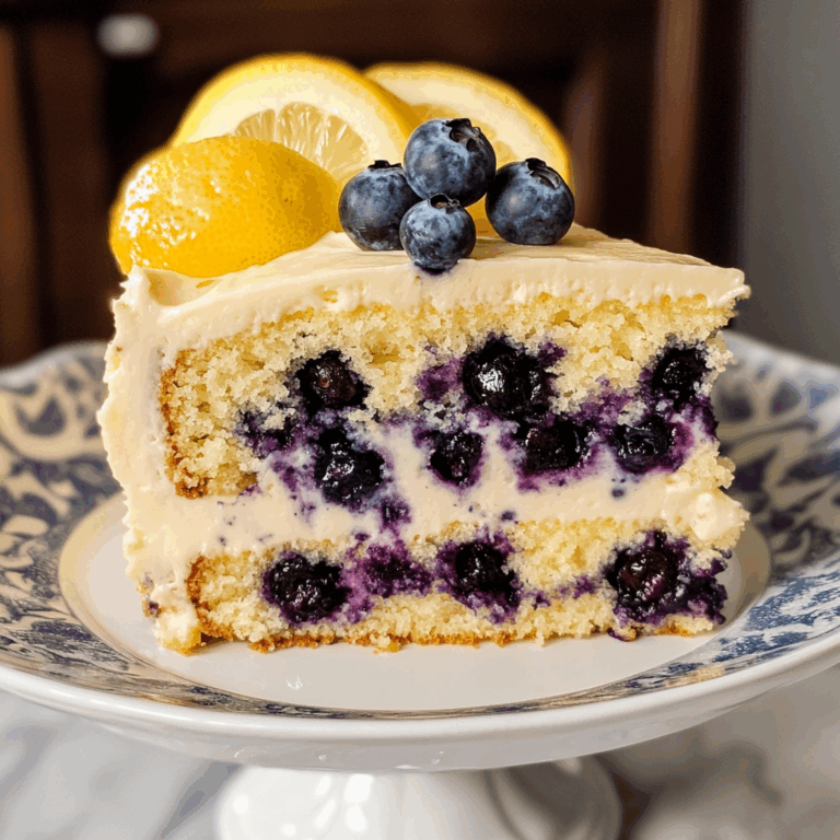 Irresistible Lemon Blueberry Cake