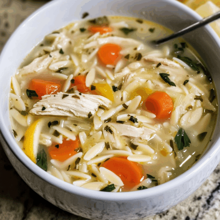 Lemon Chicken Orzo Soup: A Comforting Blend of Citrus and Warmth