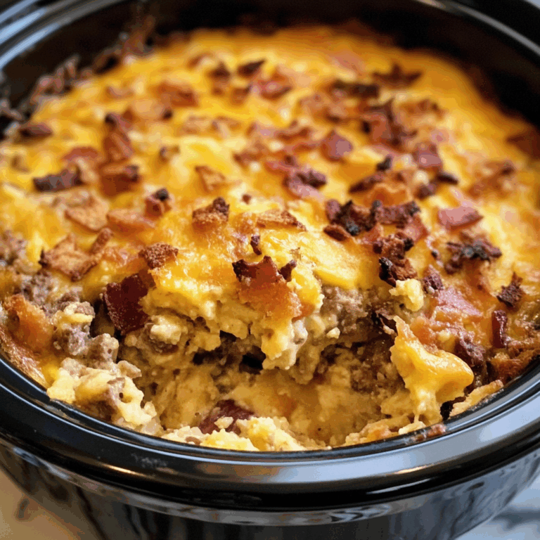 Mountain Man Crock Pot Breakfast Casserole
