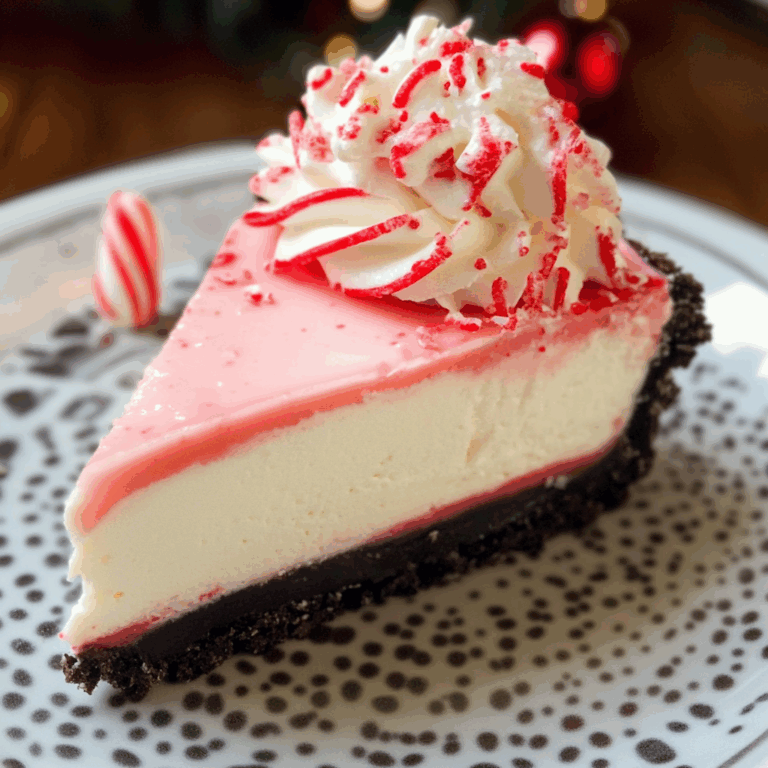 No-Bake Peppermint Cheesecake: A Festive Delight
