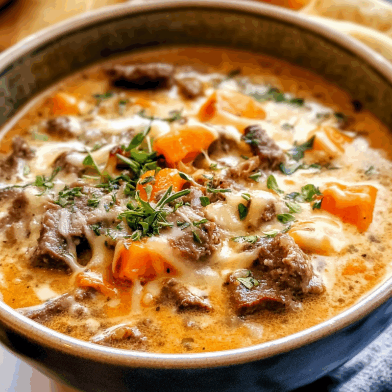 One Pot Macaroni and Cheeseburger Soup