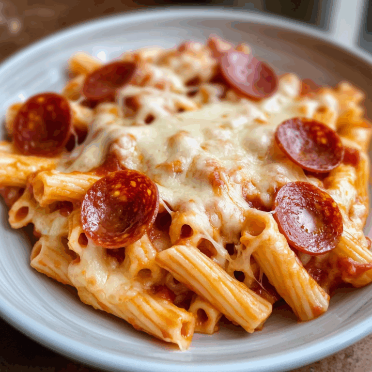 Creamy Pasta with Pepperoni and Cheese