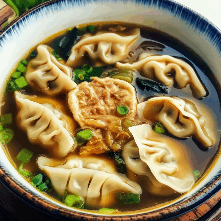 Potsticker Soup: A Comforting Asian-Inspired Delight